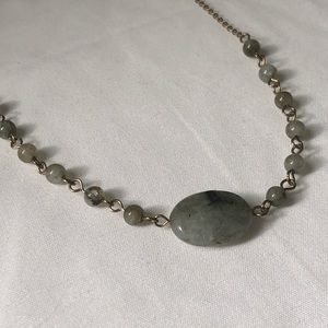 Free People Jade Stone Necklace